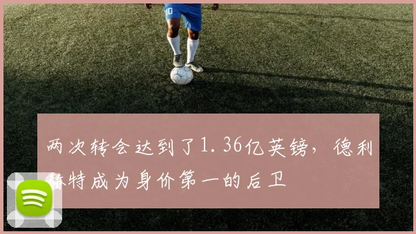两次转会达到了1.36亿英镑，德利赫特成为身价第一的后卫